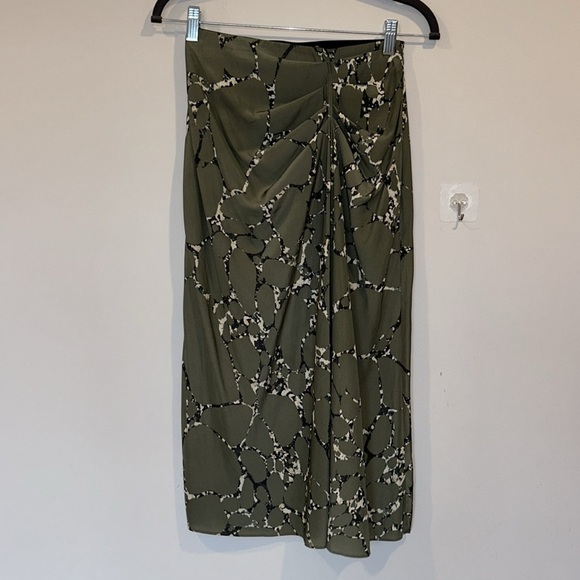 ba&sh MOPERA Front Draped Abstract Midi Skirt - Picture 5 of 11